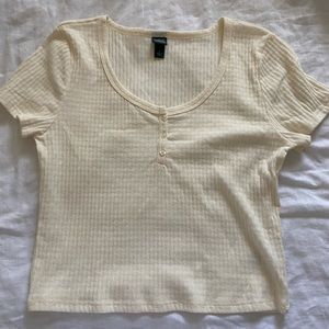 Cream colored textured top form target